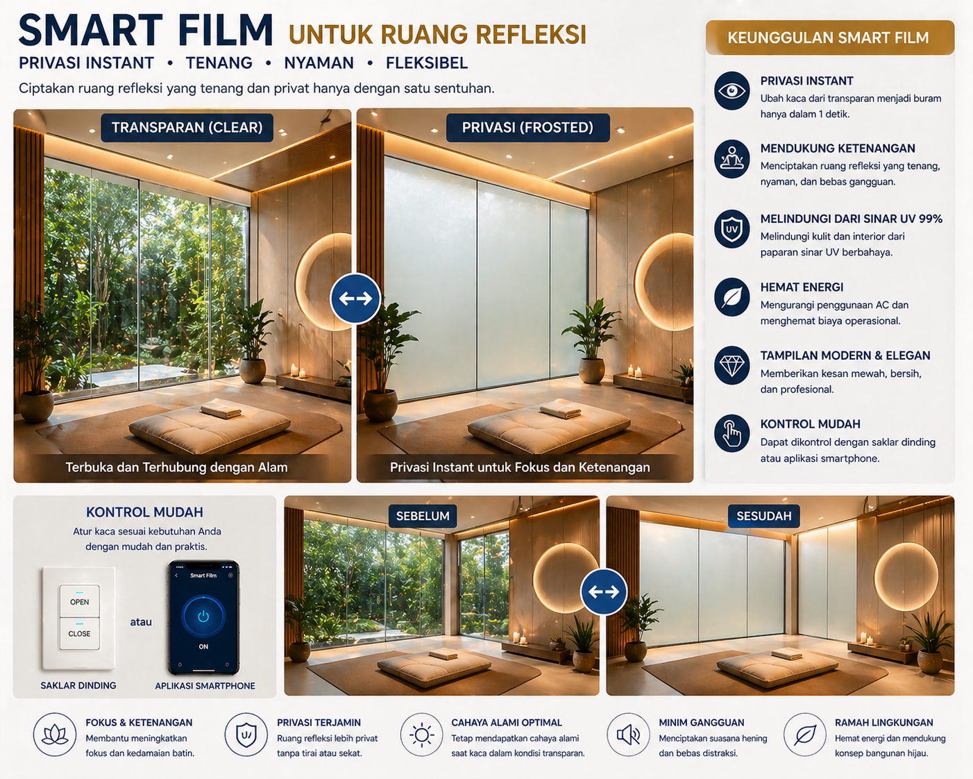 smart film untuk refleksi
